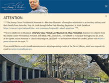 Tablet Screenshot of jimmycarterlibrary.gov